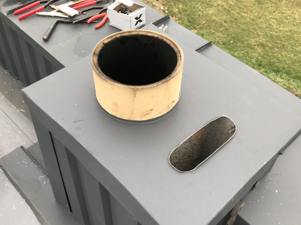 Kaminų skardinimo darba