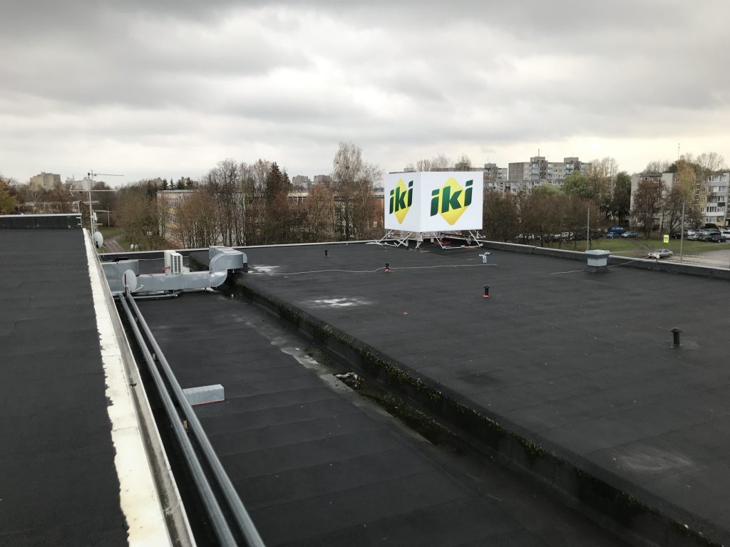 Plokščio stogo testavimas elektros impulsais